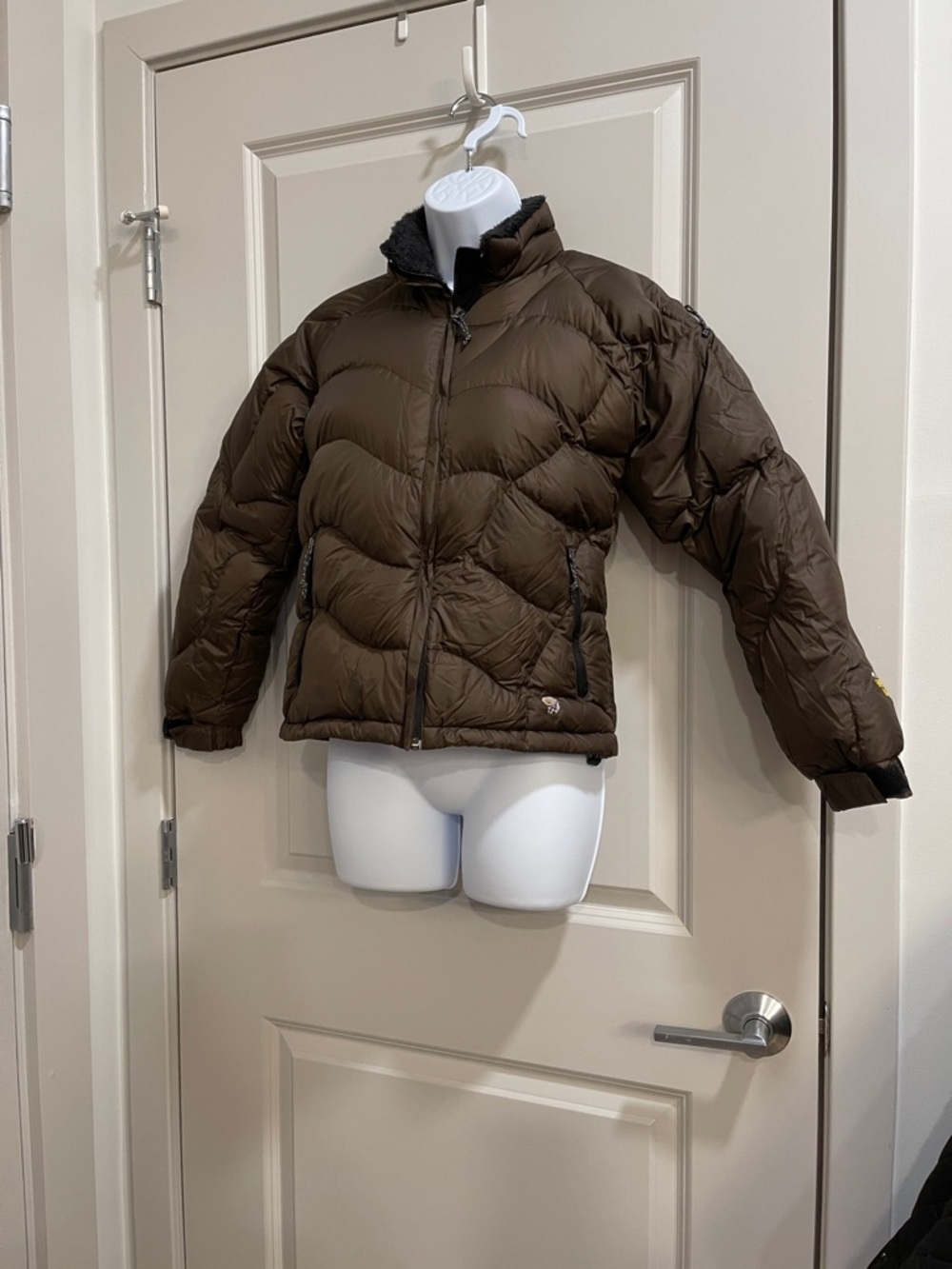 Mountain Hardwear Brown Quilted Down Jacket